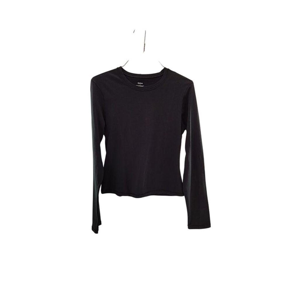 Quince Black Sleeved Top M